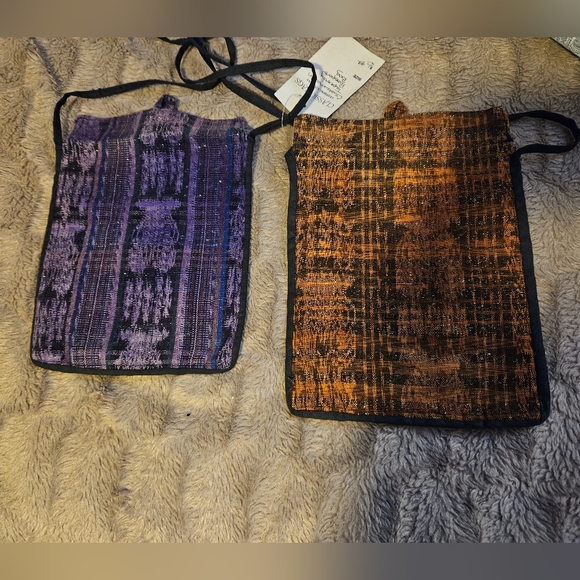 VINTAGE Handmade 100% COTTON crossbody bags(2) - Picture 3 of 8